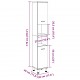Sonata H Шкаф за баня, дъб артизан, 30x30x179 см, инженерно дърво