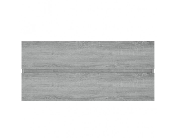 Sonata H Шкаф за мивка, сив сонома, 100x38,5x45 см, инженерно дърво