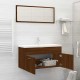 Sonata H Комплект мебели за баня от 2 части, кафяв дъб, инженерно дърво