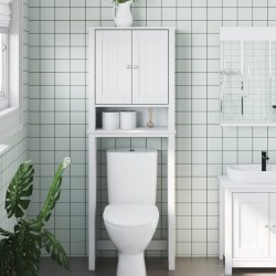 Sonata H Шкаф над тоалетната чиния BERG бял 60x27x164,5 см масивно дърво - Seturi