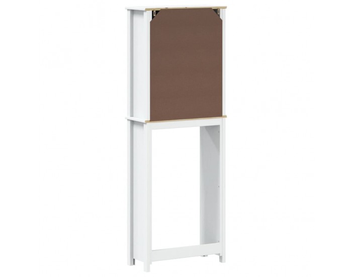 Sonata H Шкаф над тоалетната чиния BERG бял 60x27x164,5 см масивно дърво