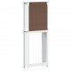 Sonata H Шкаф над тоалетната чиния BERG бял 60x27x164,5 см масивно дърво