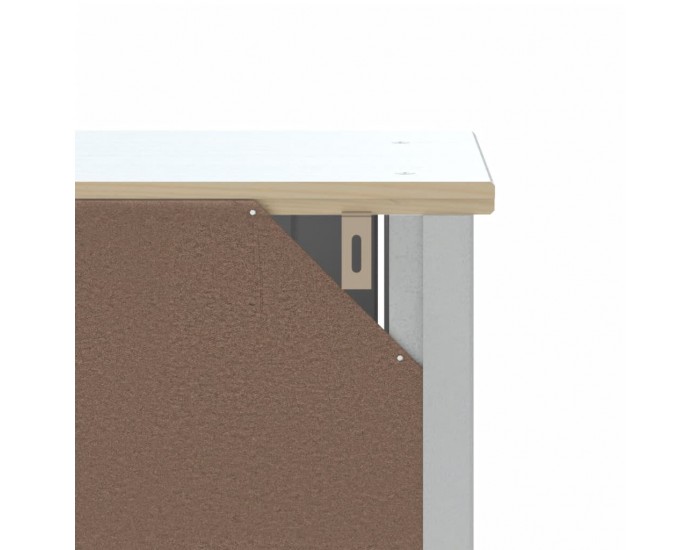Sonata H Шкаф над тоалетната чиния BERG бял 60x27x164,5 см масивно дърво