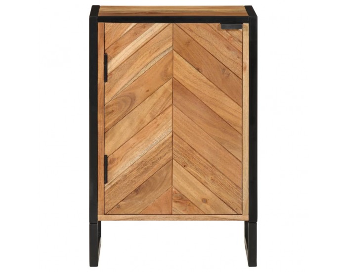 Sonata H Шкаф за баня 40x30x60 см масивно акациево дърво и желязо
