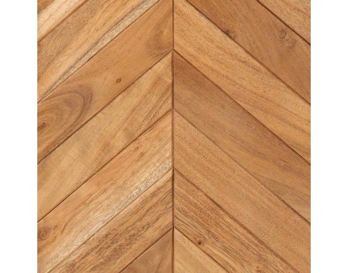 Sonata H Шкаф за баня 40x30x60 см масивно акациево дърво и желязо