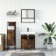 Sonata Set mobilier de baie, 3 piese, stejar fumuriu, lemn prelucrat