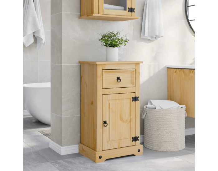 Sonata H Шкаф за баня Corona 45x33x80 см бор масив