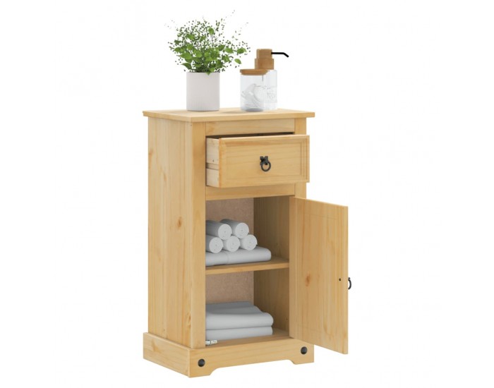 Sonata H Шкаф за баня Corona 45x33x80 см бор масив