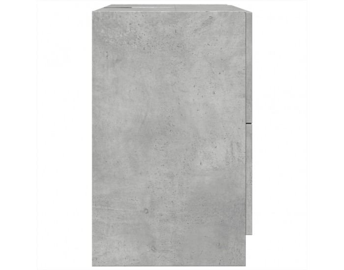 Sonata H Долен шкаф за мивка, бетонно сив, 59x37x59 см, инженерно дърво