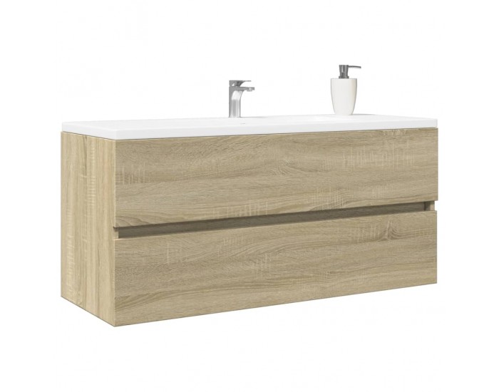 Sonata H Шкаф за мивка за баня дъб сонома 100x38,5x45 см инженерно дърво
