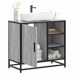 Sonata H Шкаф за мивка в банята Grey Sonoma Инженерна дървесина - Seturi