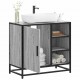 Sonata H Шкаф за мивка в банята Grey Sonoma Инженерна дървесина