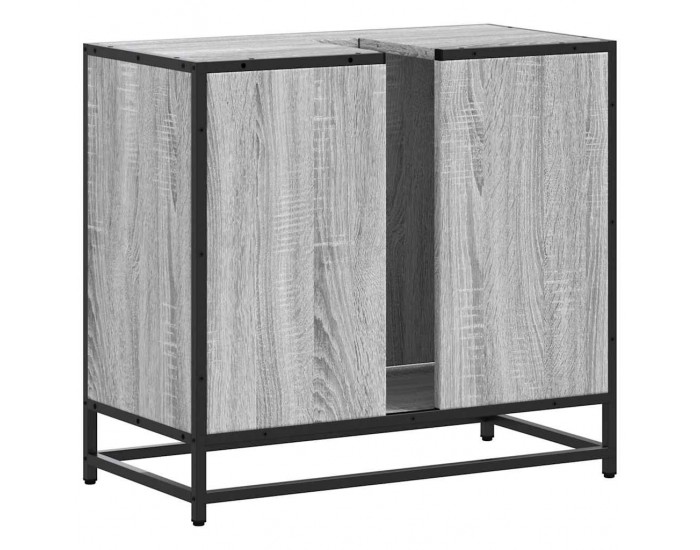 Sonata H Шкаф за мивка в банята Grey Sonoma Инженерна дървесина