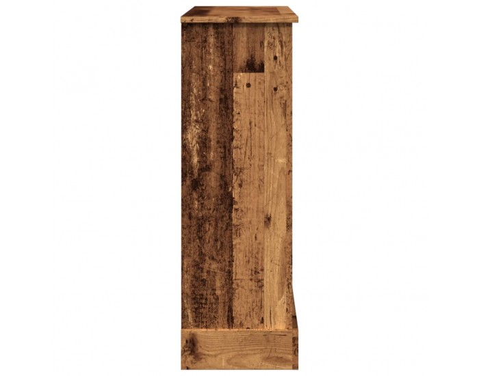 Sonata H Облицовка за камина, старо дърво, 90x30x90 см, инженерно дърво