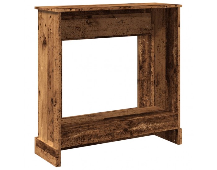 Sonata H Облицовка за камина, старо дърво, 90x30x90 см, инженерно дърво
