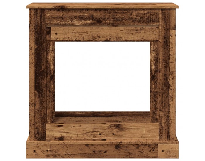 Sonata H Облицовка за камина, старо дърво, 90x30x90 см, инженерно дърво