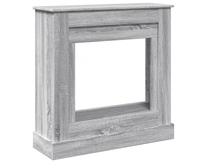 Sonata H Облицовка за камина, сив сонома, 90x30x90 см, инженерно дърво