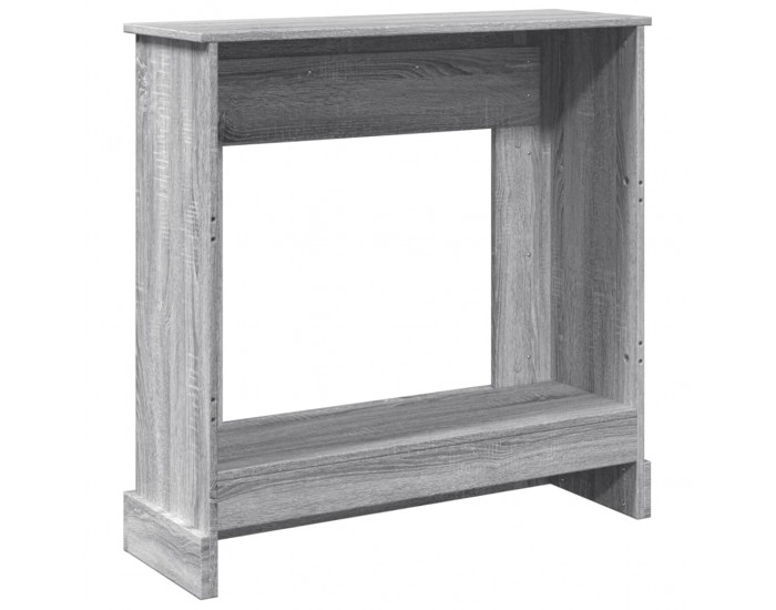 Sonata H Облицовка за камина, сив сонома, 90x30x90 см, инженерно дърво