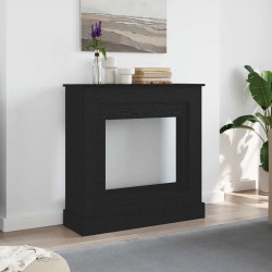Sonata H Камина Surround Черен дъб 90x30x90 cm Инженерна дървесина - Pentru șeminee, coșuri de fum și sobe pe lemne