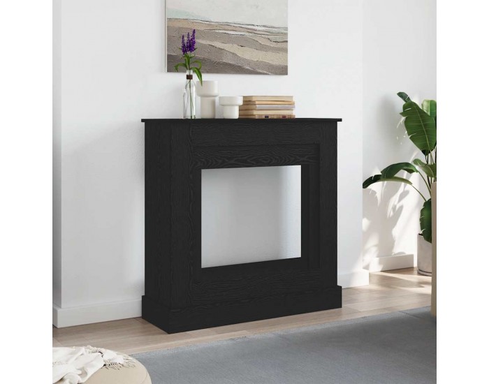 Sonata H Камина Surround Черен дъб 90x30x90 cm Инженерна дървесина