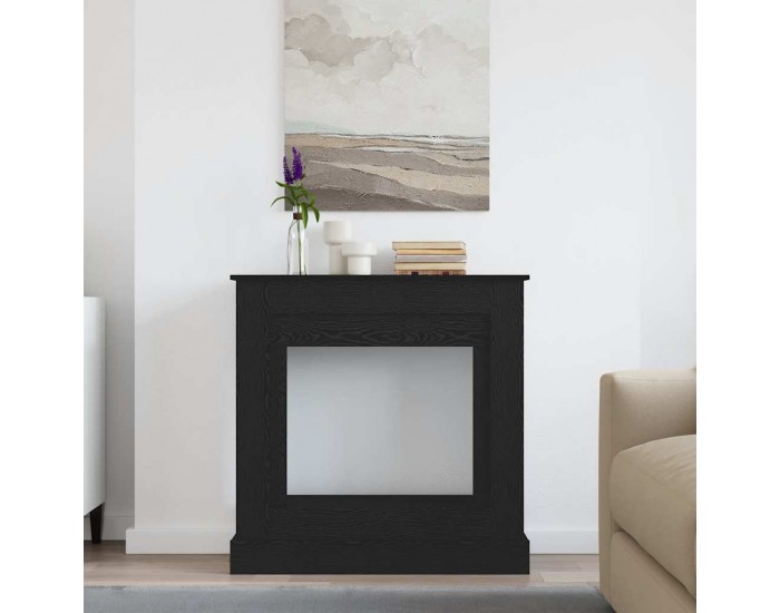 Sonata H Камина Surround Черен дъб 90x30x90 cm Инженерна дървесина
