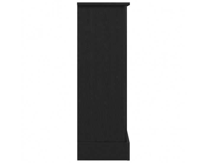 Sonata H Камина Surround Черен дъб 90x30x90 cm Инженерна дървесина