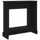 Sonata H Камина Surround Черен дъб 90x30x90 cm Инженерна дървесина