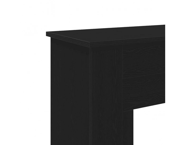 Sonata H Камина Surround Черен дъб 90x30x90 cm Инженерна дървесина