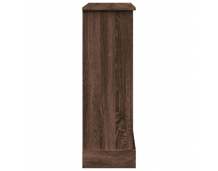 Sonata H Облицовка за камина, кафяв дъб, 90x30x90 см, инженерно дърво