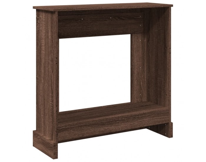 Sonata H Облицовка за камина, кафяв дъб, 90x30x90 см, инженерно дърво