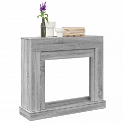 Sonata H Облицовка за камина сив сонома 100x30x87,5 см инженерно дърво - Pentru șeminee, coșuri de fum și sobe pe lemne