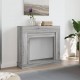 Sonata H Облицовка за камина сив сонома 100x30x87,5 см инженерно дърво