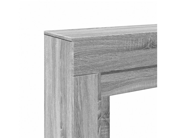 Sonata H Облицовка за камина сив сонома 100x30x87,5 см инженерно дърво