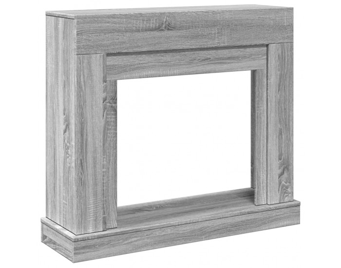 Sonata H Облицовка за камина сив сонома 100x30x87,5 см инженерно дърво