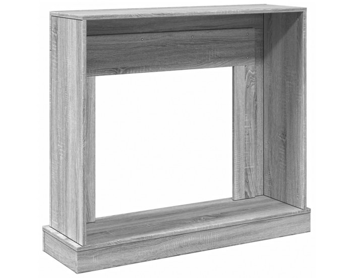 Sonata H Облицовка за камина сив сонома 100x30x87,5 см инженерно дърво