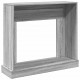 Sonata H Облицовка за камина сив сонома 100x30x87,5 см инженерно дърво