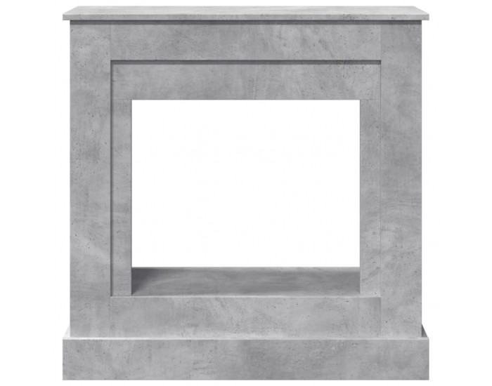 Sonata H Облицовка за камина, бетонно сив, 90x30x90 см, инженерно дърво