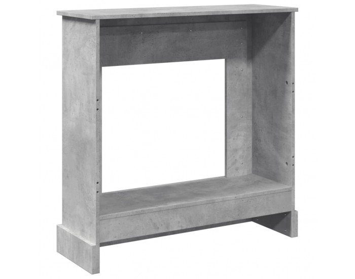 Sonata H Облицовка за камина, бетонно сив, 90x30x90 см, инженерно дърво