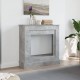 Sonata H Облицовка за камина, бетонно сив, 90x30x90 см, инженерно дърво