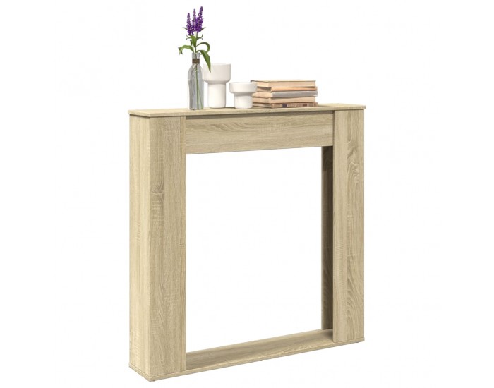 Sonata H Облицовка за камина сонома дъб 100x20x100 см инженерно дърво