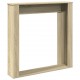 Sonata H Облицовка за камина сонома дъб 100x20x100 см инженерно дърво