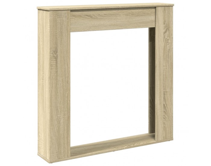 Sonata H Облицовка за камина сонома дъб 100x20x100 см инженерно дърво