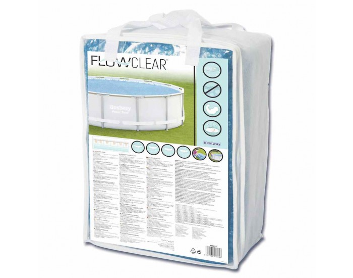 Bestway Соларно покривало за басейн Flowclear, 427 см