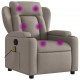 Sonata H Масажен наклоняем стол, таупе, текстил