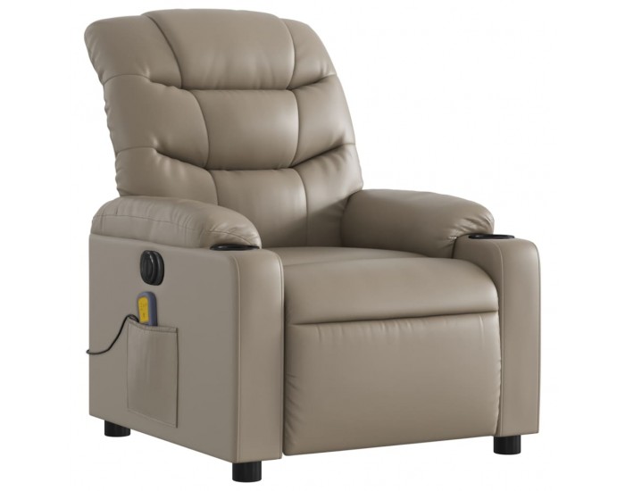 Sonata H Електрически масажен реклайнер стол, капучино, изкуствена кожа