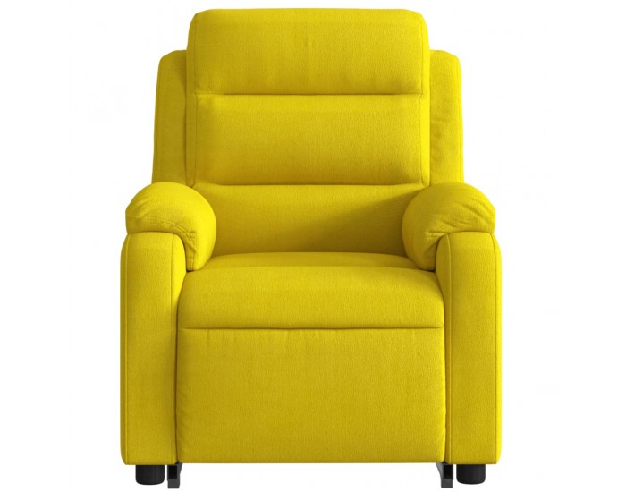 Sonata H Изправящ масажен реклайнер стол, жълт, кадифе