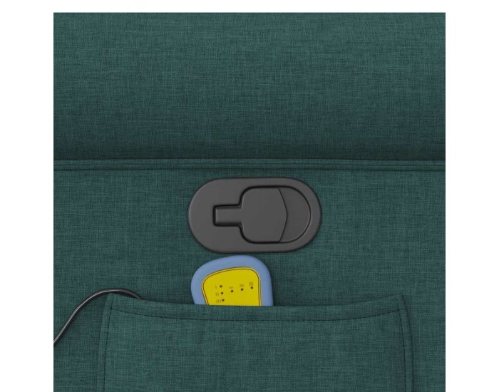 Sonata Fotoliu de masaj rabatabil, verde închis, material textil