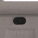 Sonata Fotoliu rabatabil cu ridicare pe verticală, gri taupe, textil