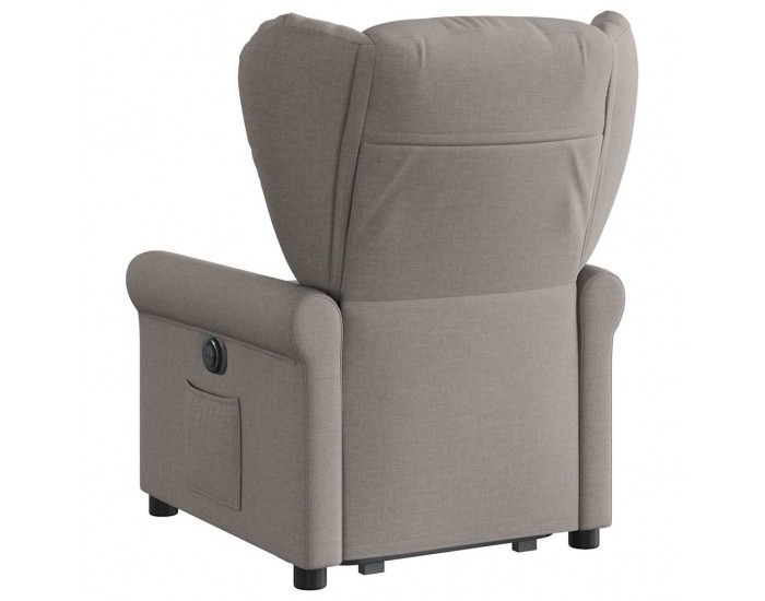 Sonata Fotoliu rabatabil cu ridicare pe verticală, gri taupe, textil