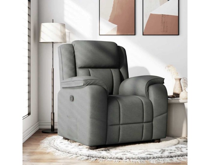 Sonata Fotoliu rabatabil, gri închis, material textil
